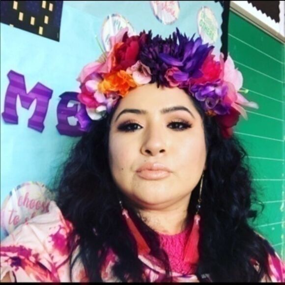 Stunning Handmade Pink & Purple Flower Crown. main image 5